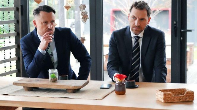 Barwy szczęścia odc. 3185. Maciej Wilk (Adam Szczyszczaj), Szczepan Krajewski (Robert Gulaczyk)