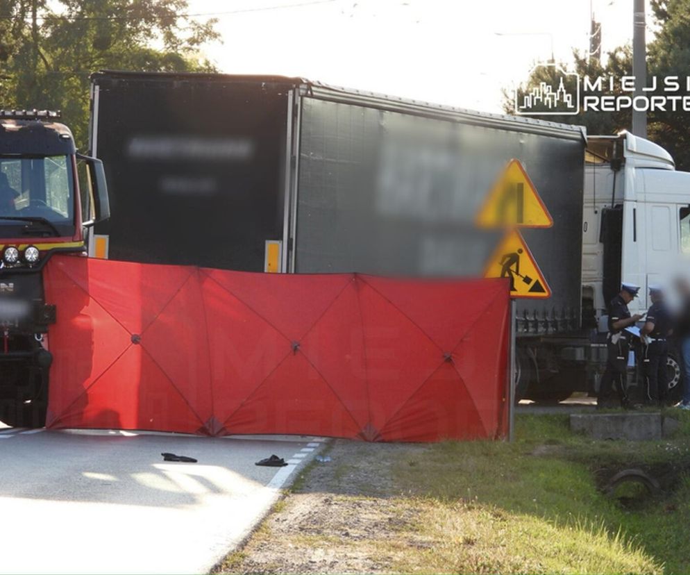 Koszmar w Nasielsku. Wpadł pod ciężarówkę. Pieszy nie miał żadnych szans