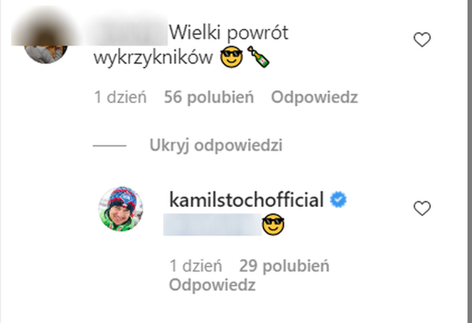 Kibice w radości po sukcesach Kamila Stocha