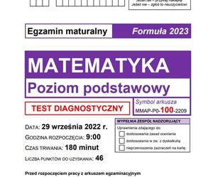 Matura próbna matematyka 2023 - CKE (wrzesień 2022)