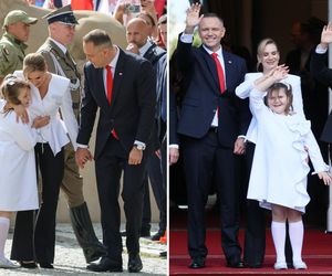 Andrzej Duda pocałował Kasię Nawrocką w rękę. Reakcja dziewczynki zwala z nóg!