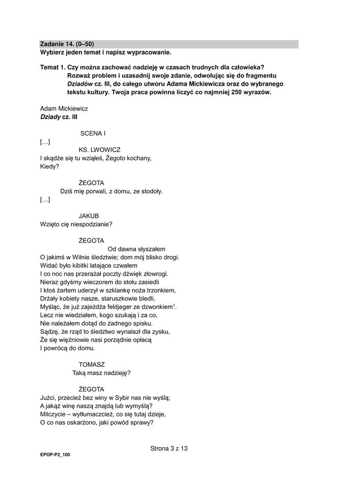 Matura 2025: polski 5.05.2025. Arkusze CKE i odpowiedzi. Poziom podstawowy 1 i 2 część [Formuła 2015]