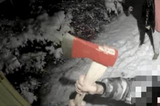 Z siekierami napadali na lokale z automatami do gier. Policjanci powalili ich na śnieg
