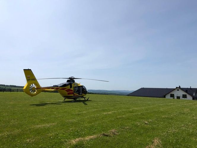 Wypadek motocyklistów w Baryczce