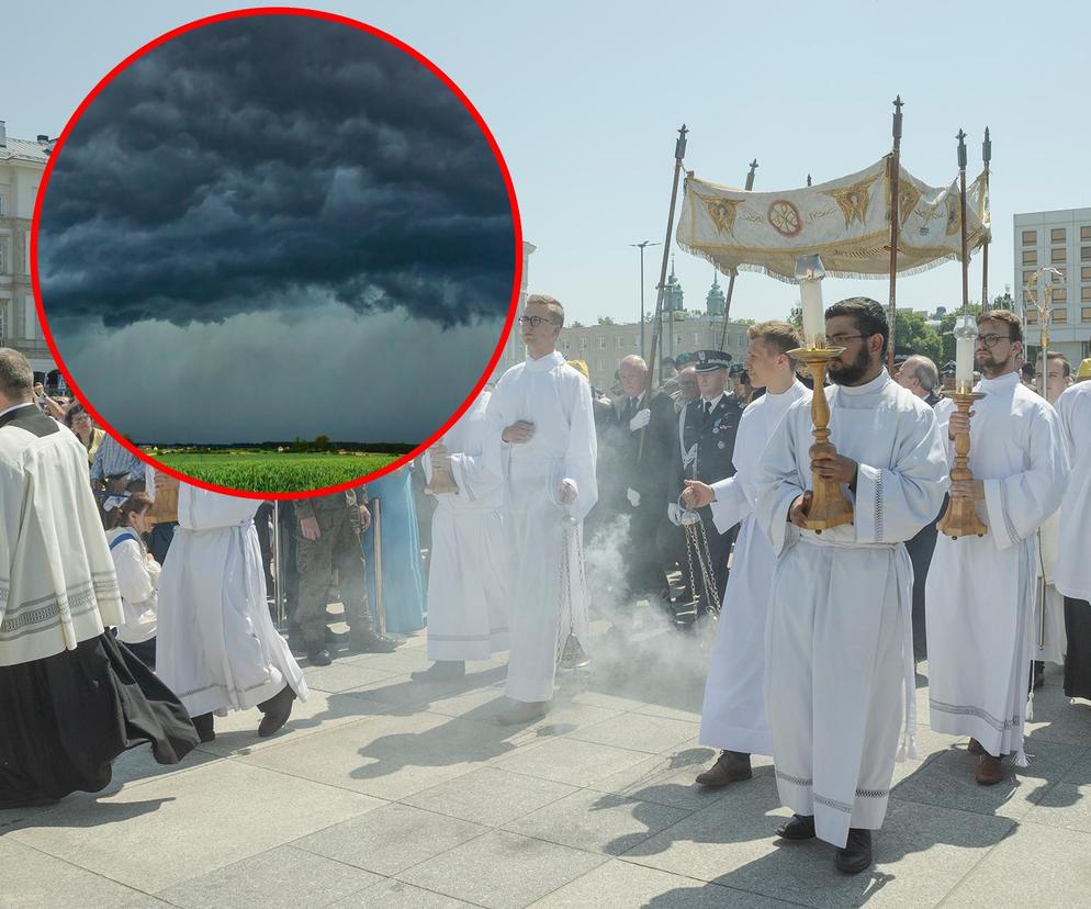 Pogoda na długi weekend. Nagłe załamanie, niebo spowije ciemność. Uważaj podczas procesji i grillowania