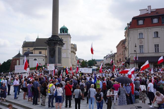 Protest katechetów w Warszawie 21.08.2024