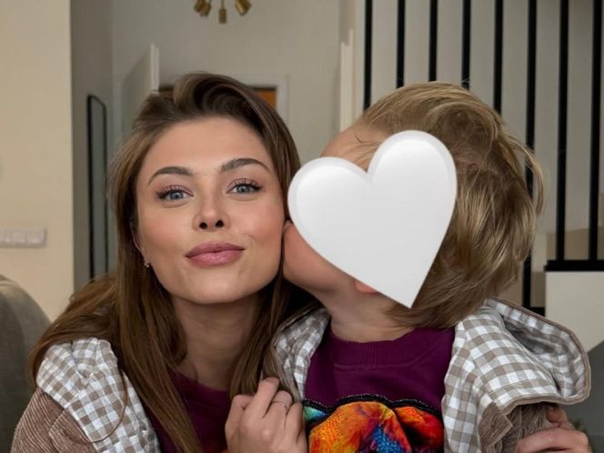 Joanna Opozda z synkiem Vincentem