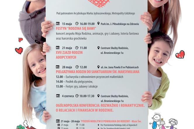Łódzkie Dni Rodziny trwają do 4 czerwca 2016 roku.