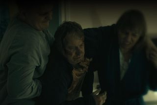 Barwy szczęścia odc. 3186. Szymańska (Agata Pruchniewska), młody Leszek Szymański (Maciej Czerklański), Szymański (Jacek Grondowy)