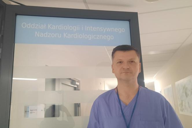 kardiolog Witold Gwizdała, ordynator oddziału kardiologi Szpitala Pomnik Chrztu Polski