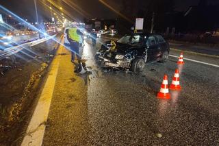Wypadek z udziałem trzech samochodów na zakopiance