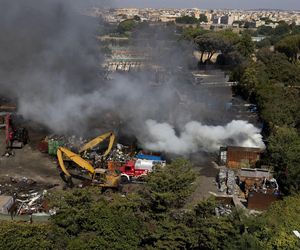 Wybuch w punkcie dystrybucji benzyny w Rzymie.