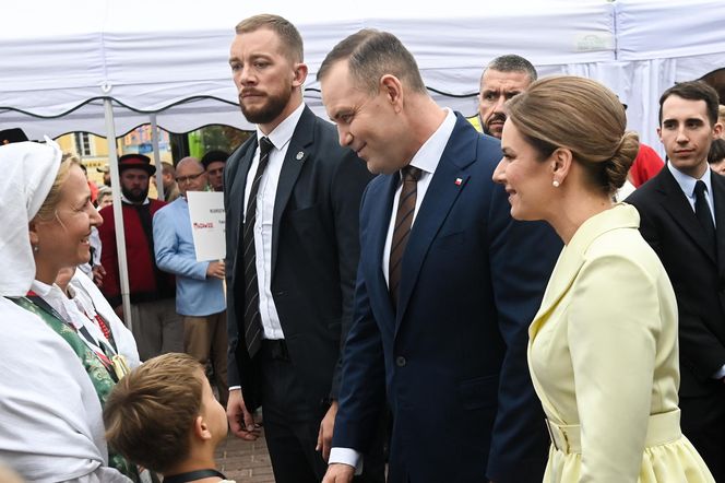 Marta Nawrocka na Dożynkach Prezydenkich