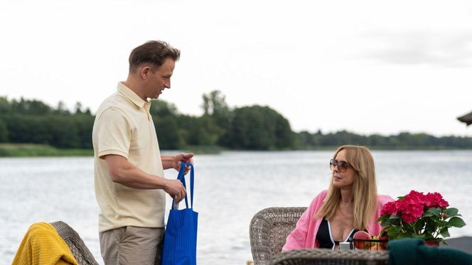 Barwy szczęścia odc. 3121. Łukasz (Michał Rolnicki), Agnieszka (Katarzyna Tlałka)