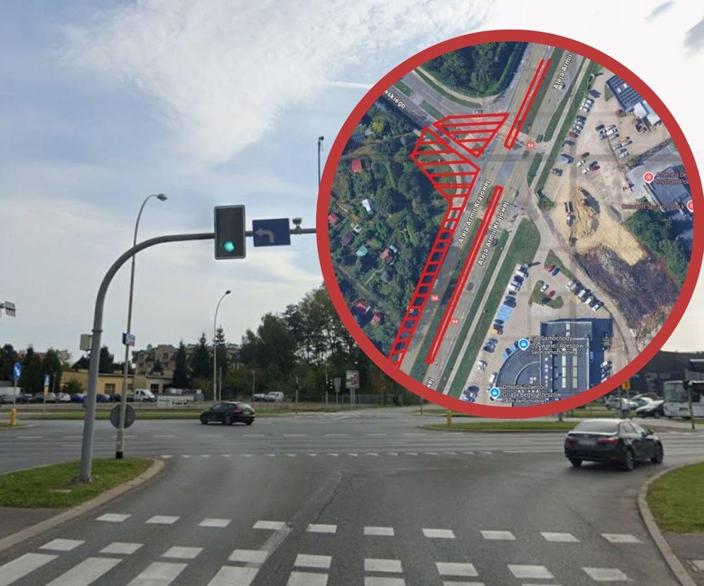 Skrzyżowanie Krzyżanowskiego Rzeszów 