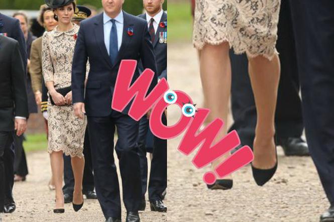 księżna Kate Middleton wygląda, jakby unosiła się w powietrzu