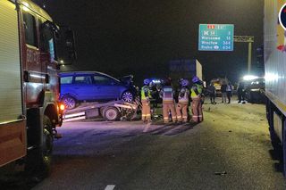 Wypadek na trasie S8 w kierunku Warszawy