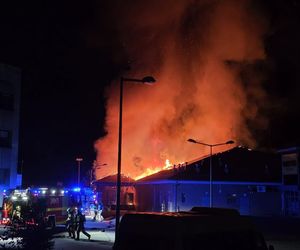 Pożar Netto w Czechowicach-Dziedzicach