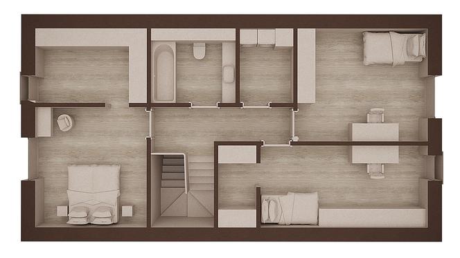 Darmowy projekt domu ARCHI PLUS 120 – wizualizacja