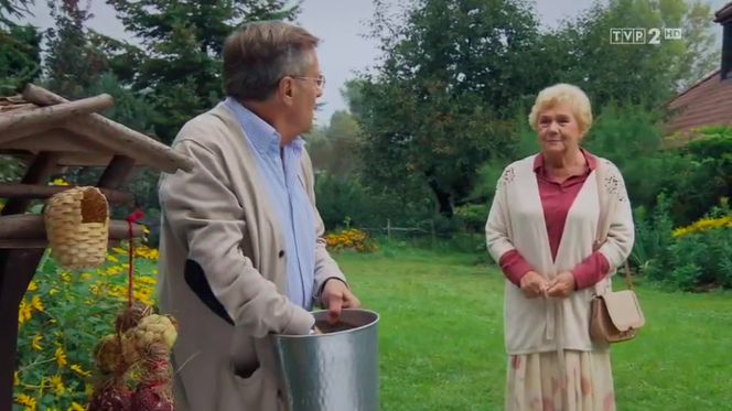 M jak miłość, odcinek 1413. Barbara (Teresa Lipowska), Józef (Stefan Friedmann)