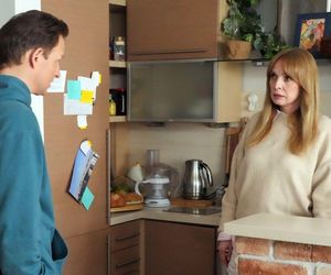 Barwy szczęścia odc. 3247. Agnieszka (Katarzyna Tlałka), Łukasz (Michał Rolnicki)