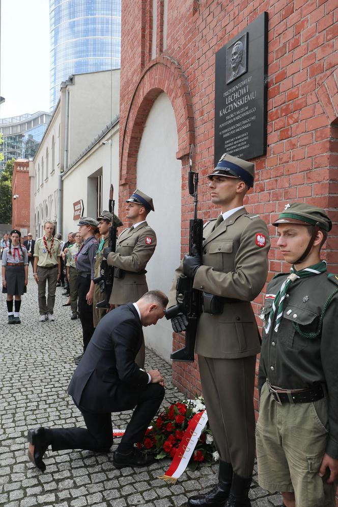 Andrzej Duda i Rafał Trzaskowski w 79. rocznicę Powstania Warszawskiego