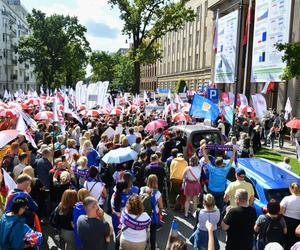 Protest nauczycieli w Warszawie