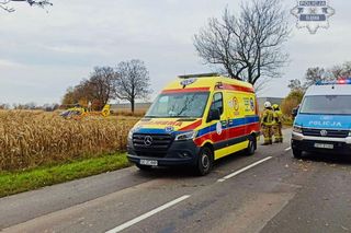 Tragiczny wypadek na DW924. Nie żyje motocyklista