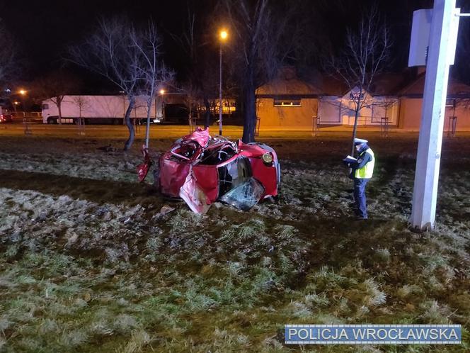 Wypadek na al. Sobieskiego we Wrocławiu
