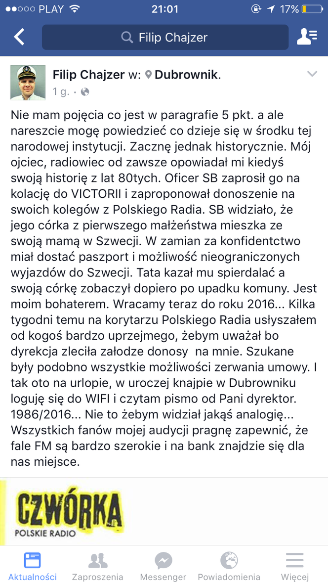 Chajzer odchodzi z Polskiego Radia!