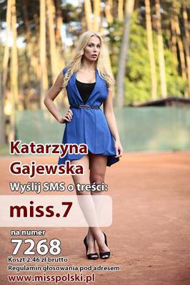 Wybory miss polski 2014 Katarzyna Gajewska