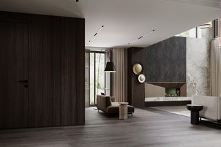 Nowoczesne wnętrza pod Warszawą w stylu modern classic, boho i japandi