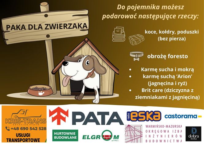 Studenci UWM pomagają!  Akcja „Paka dla zwierzaka”