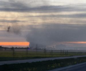 Pożar budynku socjalnego w Człuchowie. Ewakuacja mieszkańców