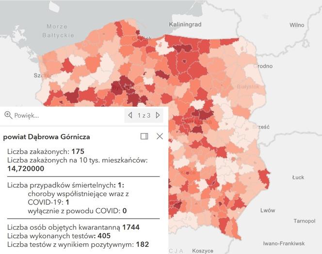 Koronawirus w województwie śląskim. Tak wygląda sytuacja w poszczególnych powiatach [RAPORT, 19 MARCA]