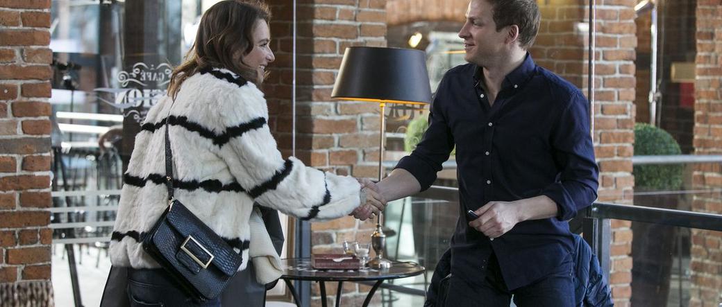 Barwy szczęścia odc. 1303. Agnieszka Walczak (Anna Dereszowska), Łukasz Sadowski (Michał Rolnicki)