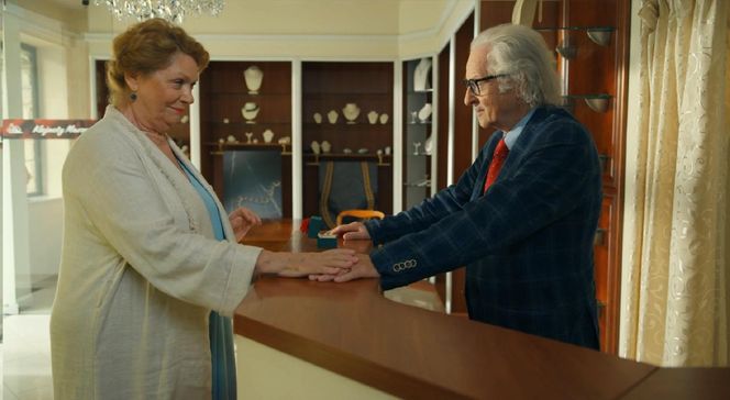 Barwy szczęścia odc. 3122. Józefina Rawiczowa (Elżbieta Jarosik), jubiler Mateusz (Wojciech Gałziński)