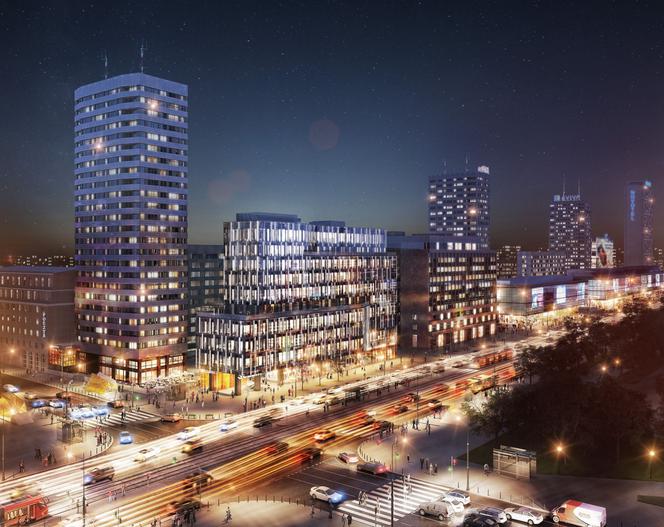 Wiecha na budowie Centrum Marszałkowska 