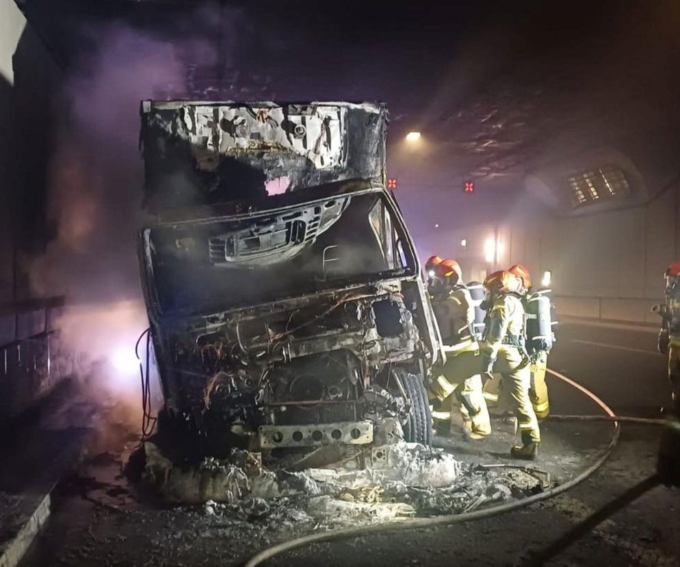 Pożar w tunelu POW (29.01.2025)