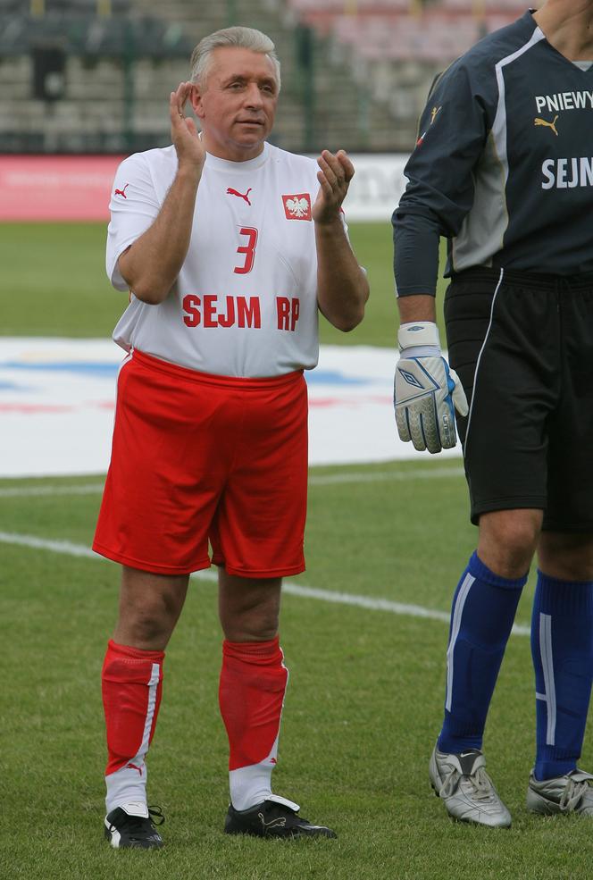 Andrzej Lepper na boisku