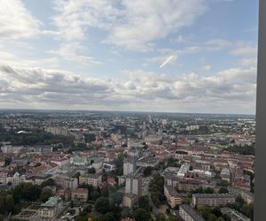 Byliśmy 40, piętrze najwyższego budynku mieszkalnego w Polsce. Widok jest niesamowity