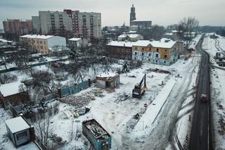 Częstochowa. Na DK91 wyburzają kamienice i stację benzynową