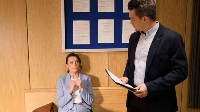 M jak miłość odc. 1874. Jakub Karski (Krzysztof Kwiatkowski), Martyna (Magdalena Turczeniewicz)