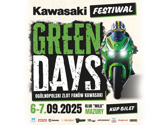 Festiwal Green Days Kawasaki nadchodzi. Niezapomniane wrażenia nad jeziorem Bełdany!