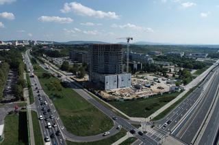 Budowa wieżowców Sky Trust przy Solidarności w Kielcach - wrzesień 2024