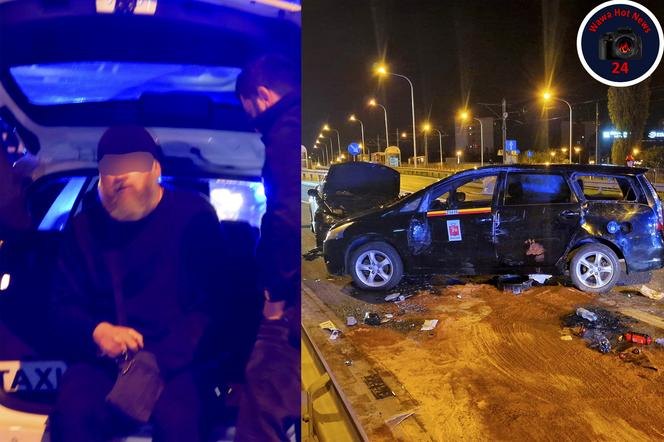 Horror przy Dworcu Gdańskim. Taksówkarz z pasażerką próbował zawrócić na wiadukcie 