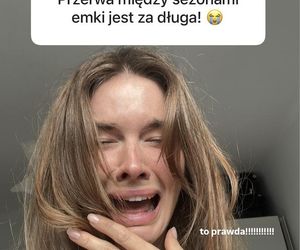 M jak miłość. Dominika Kachlik na planie