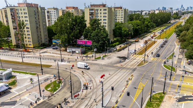 Tramwaj na Stegny w Warszawie