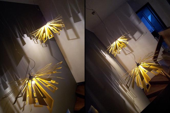Lampa wisząca nad schodami