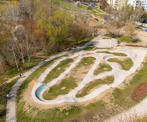 Pumptrack do jazdy na rowerze, park im. Cichociemnych Spadochroniarzy AK